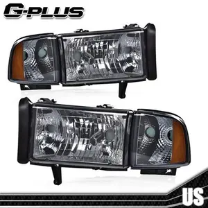 Headlights Front Lamps Replacement Assy Fit For 94-02 Dodge Ram 1500 2500 3500