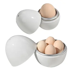 Creative Egg Shape Microwave Egg Cooker，Rapid Egg Cooker 4/1 Egg Capacity  - Quick Cooker Kitchen Cooking Gadgets Kitchen Cooking Accessories