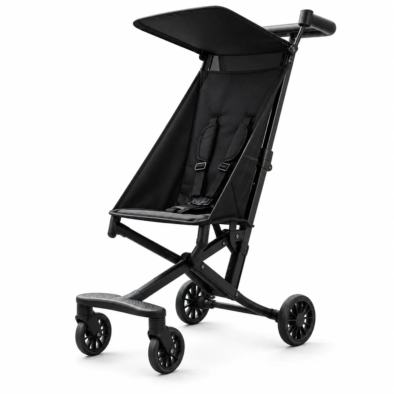 Unisex Sturdy Lightweight Steel Frame Infant Outdoor Stroller - 1-Click Compact Easy Fold, Portable for Air Travel & Everyday Use, 5-Point Seat Belt, Foldable Legs for Mom’s Convenience