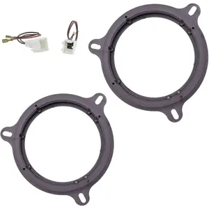 Sound way Spacer Rings Adapters and Harness Kit for 6.5" inch / 165 mm Speakers Compatible with ,