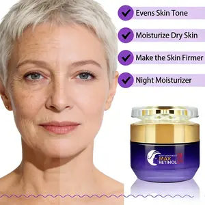 50g Retinol Night Balm, 24-Hour Moisturizer, Moisturizing Anti Aging, Anti-Wrinkle, Collagen Peptide, Niacinamide, Hyaluronic Acid, Firming, Brightening, All Skin Types