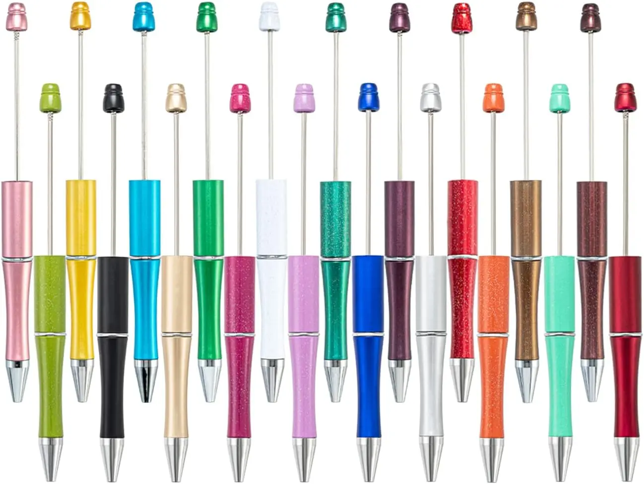Bead pen Plastic bead pen Black ink ballpoint pen DIY pen Cute pen
