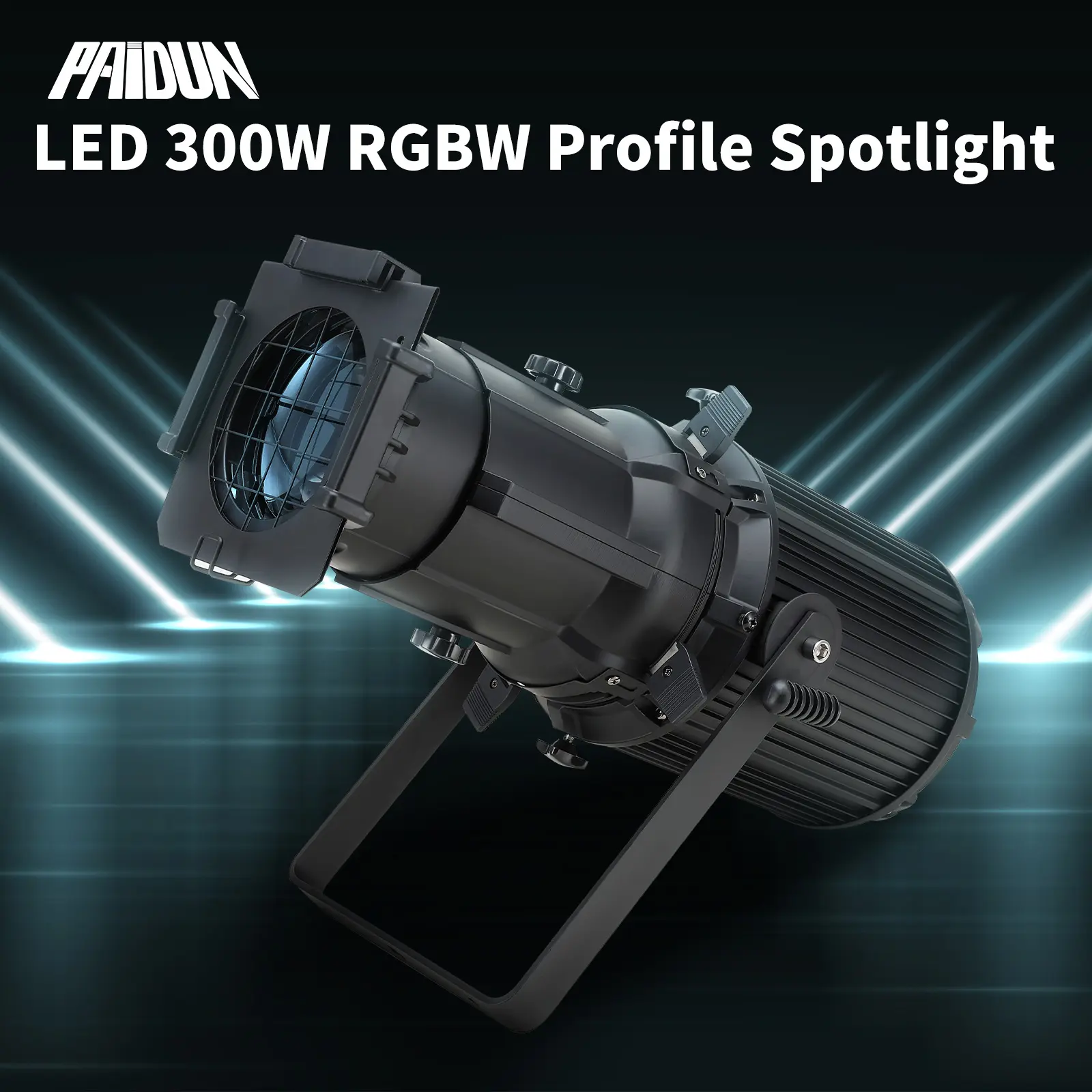 PAIDUN 300W 19° LEKO Profile Spotlight RGBW Follow Spot Light TV Show Film Theater Concert Wedding Event Show