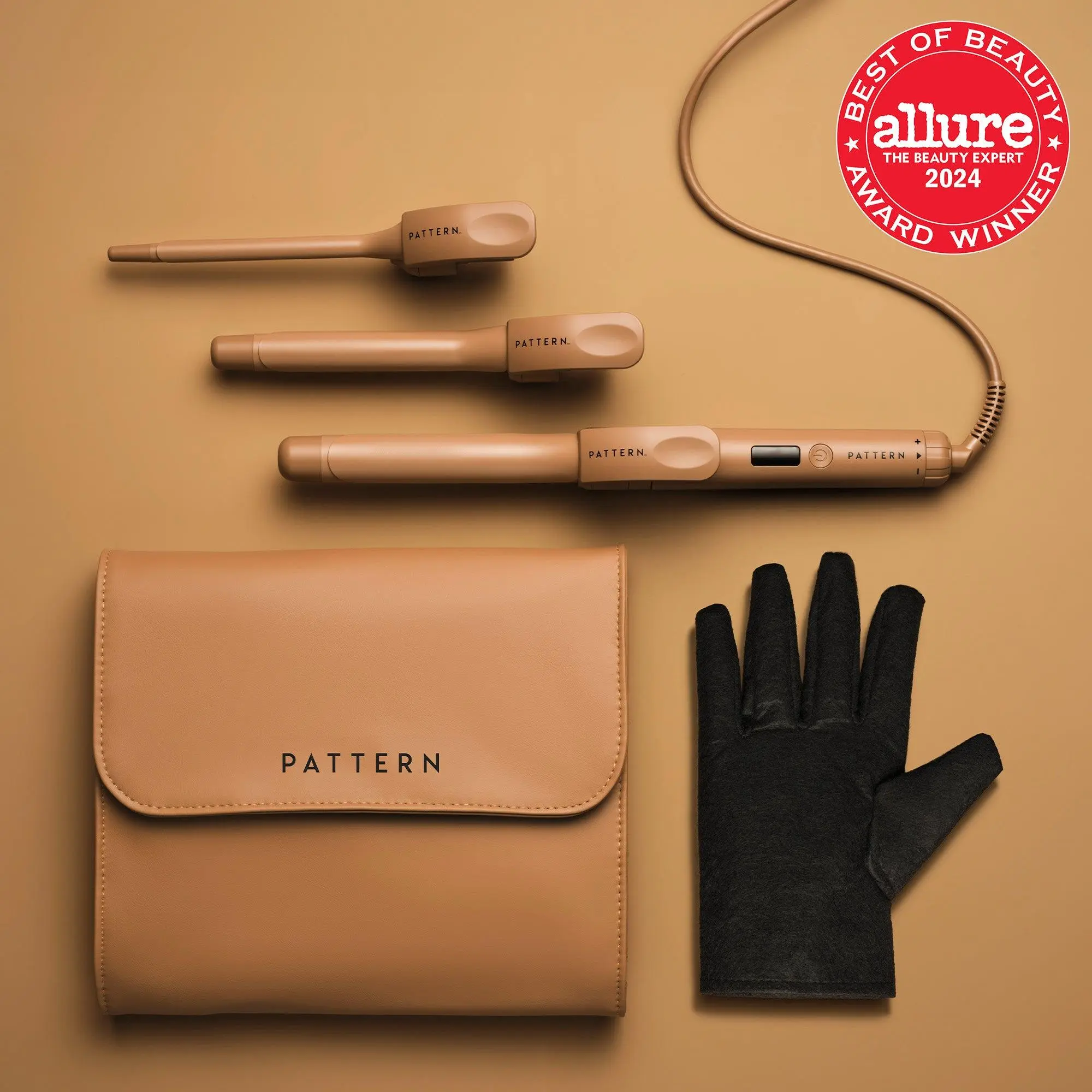 PATTERN Beauty The 3-in-1 Interchangeable Curling Iron | 1", 3/4", and 3/8" Barrel Sizes