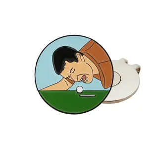 Happy Gilmore Go Home Golf Ball Marker with Magnetic Hat Clip