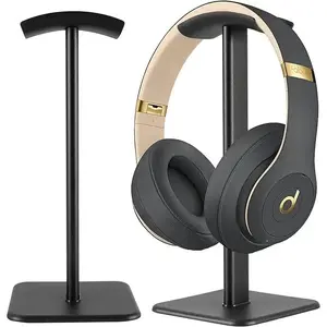 Headset Stand - Headphone Holder for Desk with Aluminum Hanger Compatible with All Over-Ear On-Ear Computer Xbox One PS5 PS4 PC Game Telephone Headsets