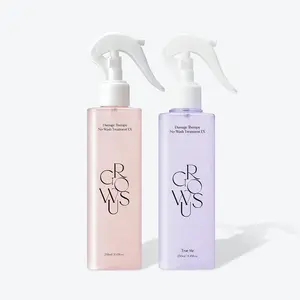 GROWUS Hair Perfume Bundle Set Damage Therapy Leave-in Treatment EX Due Rose & True Me 8.45 fl oz 250ml Spray for Severely Damaged Hair with Pearl Extract & Seaweed Complex for Shiny Healthy Hair