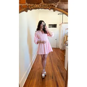 Polly Pink Mini Dress