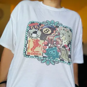 Western Teal Collage Tee