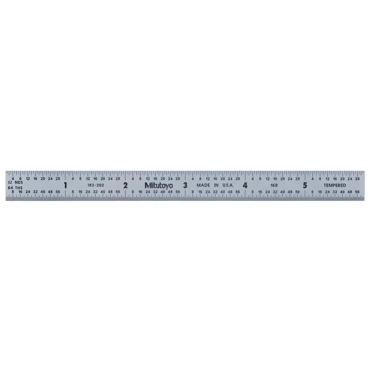 Mitutoyo 6 in. 16R Series Flexible Steel Ruler - Steel Construction Measuring Instrument for Office, School Use (Office & School Rulers)