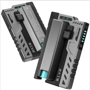 Portable Charger 5000mAh Power Bank,Tactical Style Design Portable Battery Charger 20W USB-C Ports Multi-Device Charging,Detachable Batteries for 18650 21700 (Battery Not Included)