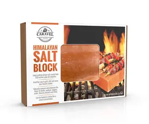 Himalayan Salt Brick - Natural Ingredients, Flavor-Enhancing Grill & Cooking Salt Slab, Available in Multiple Sizes