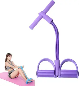 Full-Body Exercise Resistance Band, High-Tension Multi-Function Durable 8-Tube Pedal Resistance Band with Handle, Home Gym Fitness Equipment for Waist Arm Leg