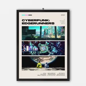 Cyberpunk: Edgerunners - Premium Poster, Stunning Cyberpunk Edgerunners Wall Art Poster Unframe For Anime Lovers For Every Space Decor Print