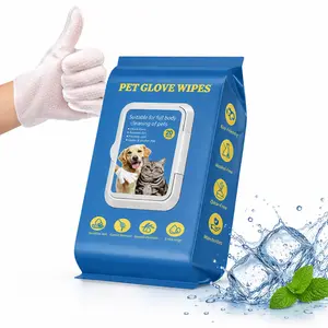 Gentle Pet Cleaning Glove Wipes – Safe, Fragrance-Free, 20 PCS with Jojoba Oil & Shea Butter Extract outdoorfun