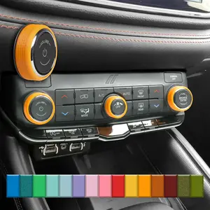 For Dodge Durango 2021-2026 - Knob Press-Fit Covers | 3-Knob Set Choose Your Color! Precision Fit For a Snug Fit That Stays In Place With No Tape or Adhesive. Made with High Quality Materials That Won't Warp or Fade! Made In The USA
