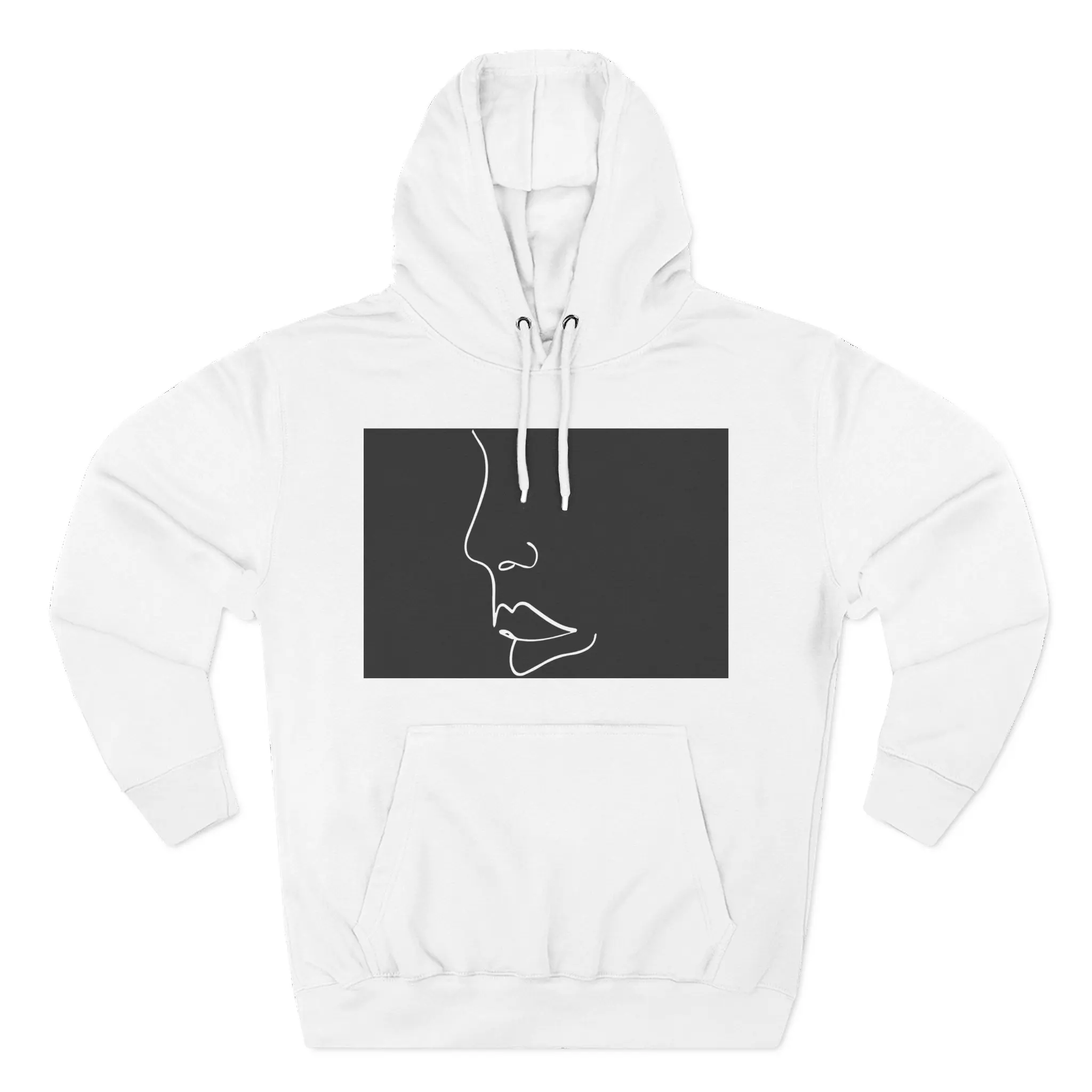 Three-Panel Fleece Hoodie