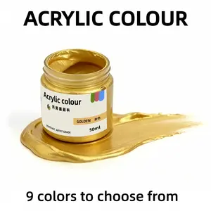 Acrylic Paint Set for Wall Painting DIY Textile Shoe Graffiti Materials Waterproof Sunscreen Drawing 50ML Professional Art Use