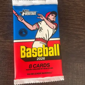 Topps 2026 heritage baseball pack