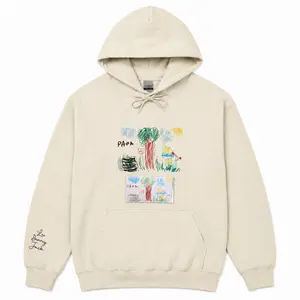 Custom Embroidered Kids Drawing Sweatshirt or Hoodie, Custom embroidered photo shirt, Drawing Shirt,Kid Art Shirt, Personalized Embroidered Father's Day Gifts for Dad Grandpa