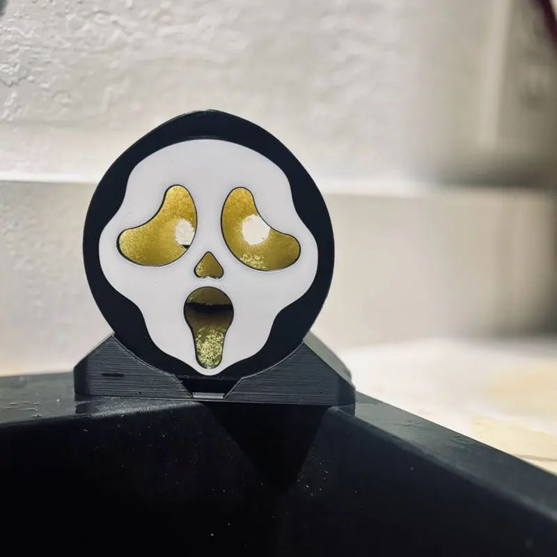 Ghost Face Scrub Daddy Mask and Holder
