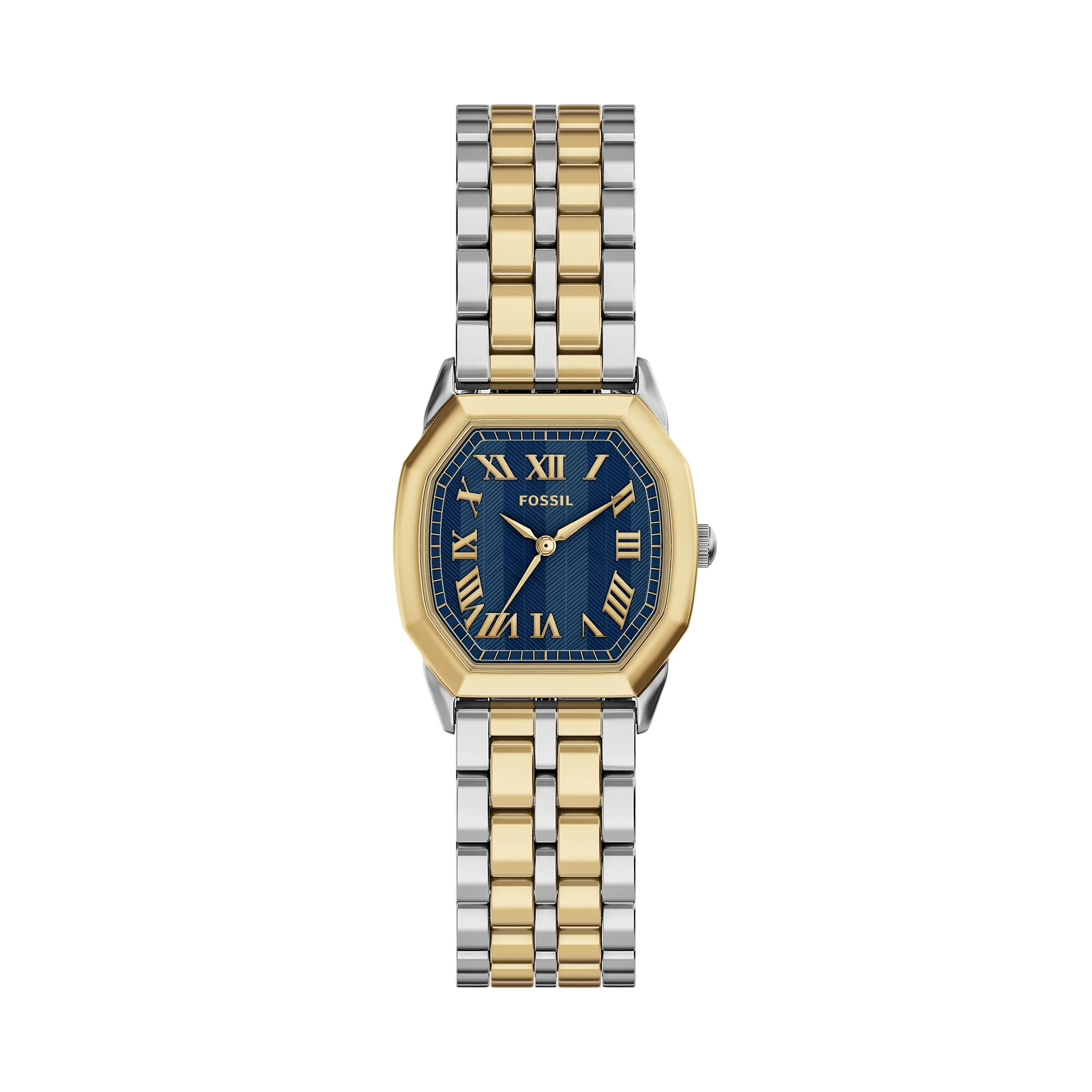 Fossil Women's Harlow 27mm Three-Hand Two-Tone Stainless Steel Watch