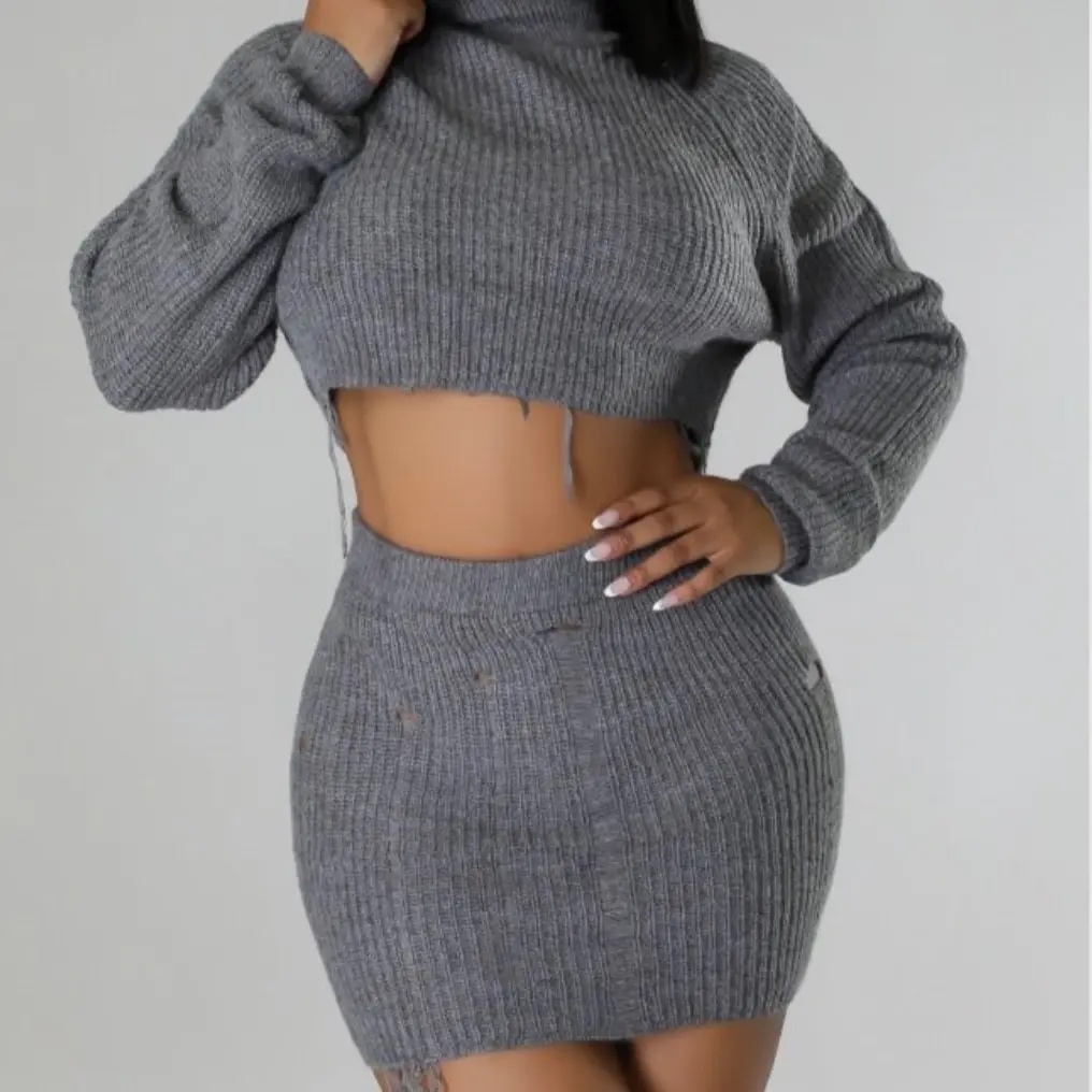 Nora Knitted Skirt Set