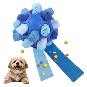 Gift for Pets, Dog Snuffle Ball Toy - Calming Puzzle Game for Small Dogs, Slow Feeder Snack Dispenser, Anxiety Relief & Mental Stimulation, Velvet Scented Hide & Seek Treat Ball,Ball Puzzle, Native Hidden Toy, Pet Snuffle Ball,