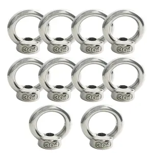 10 count M4 Stainless Lifting Eye Nuts Thread Ring  Metric EyeNuts Fastener