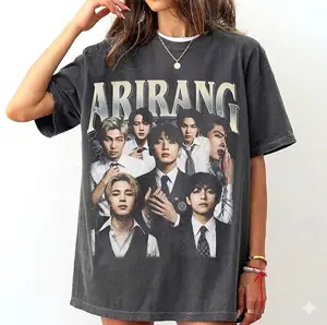 Bangtan Kpop World Tour Vintage Tee, Retro Concert Graphic Shirt, Idol Group Bootleg Style