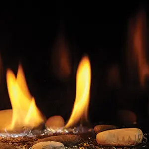 Majestic Reflective Black Glass Panel for Echelon II Direct Vent Gas Fireplace