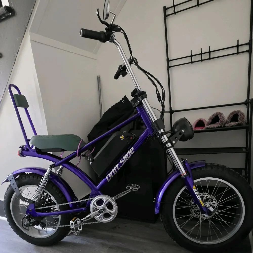 DS9 Electric Bike - Purple Electric Bike with Comfortable Seat and Durable Tires for Everyday Use