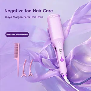 XBJ 12 Inch Deep Wave Curler | Hair Volume Booster & Negative Ion Hair Styling Tool - Creates Smooth Hollywood Waves / Mermaid Waves, Low-Heat Comfort & Hair-Friendly | Thanksgiving & Early Black Friday Deal, Perfect Gift Idea