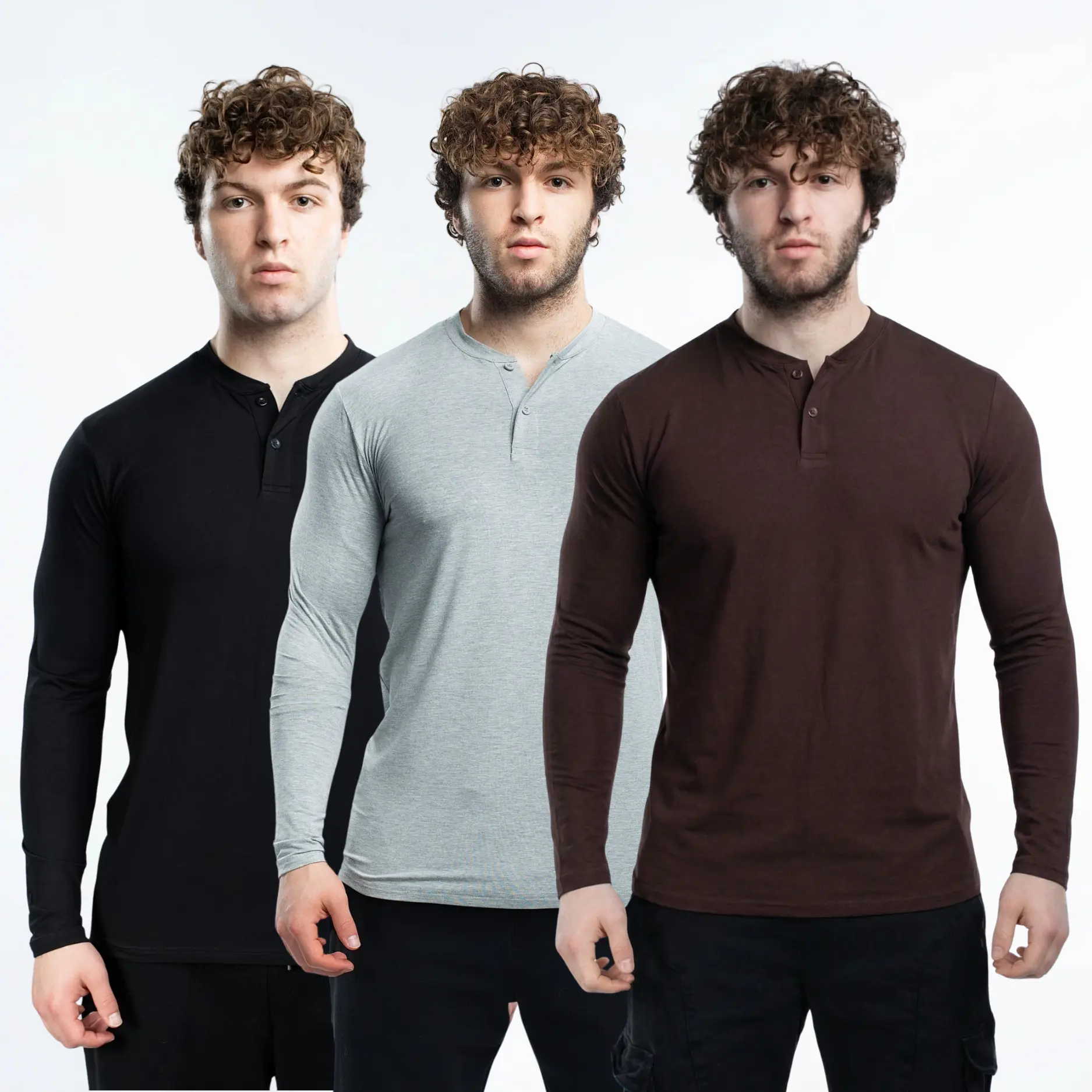 3PK Variety (Black, Heather Grey, Chocolate Brown)