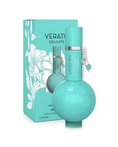 Mirada Verato Delicate Perfume 100 ML - Raspberry Pistachio Ice Cream Hazelnut Pear Jasmine Peony Geranium Peach Cardamom Rum Whipped Cream Cotton Candy Marshmallow Sandalwood Tonka Bean White Musk Cedar Cacao