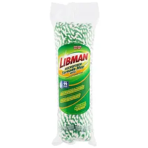Libman  Tornado Wet Microfiber Refill Mop, Green & White