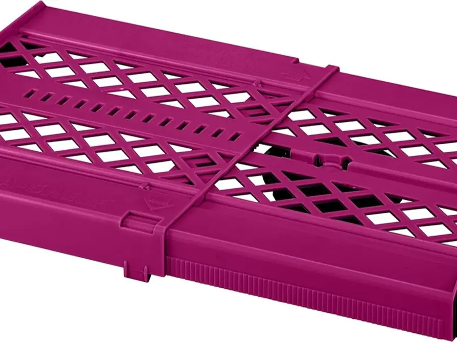 Adjustable School Locker Shelf, Expandable 12–15 Inch Locker Organizer, Space Saving Storage Shelf for Books, Supplies & Accessories, Holds Up to 10 lbs, Pink