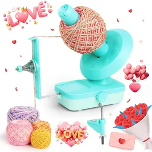 Electric Yarn Winder for Crocheting Automatic Yarn Ball Winder Makes Perfect Neat Cakes Stepless Speed Strong Tension Tangle-Free Knitting Gift for Seniors with Arthritic Hands Green