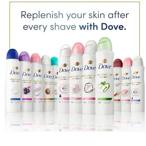 Dove Antiperspirant Body Spray Pack of 2 - Original Cucumber, Berry, Apple, Coconut & Watermelon 250 ml - Choose Below (Big Sprays)