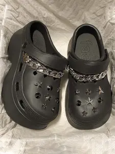 2026 New Y2K Women's Cyberpunk Sandals, Eva Thick Sole High Heel, Comfortable Outdoor Beach Slippers, Versatile Open-Toe Flip Flops