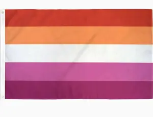 Lesbian flag 3x5ft LGBTQ+ Pride Flags - Multicolored Lightweight Banner for Home Supplies Festive Decorations Hanging Ornaments