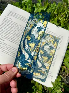 Loyal Badger Helga Bookmark – Potter Inspired, Harry Magical Badger Art, Unique Gift for Potterheads & Book Lovers