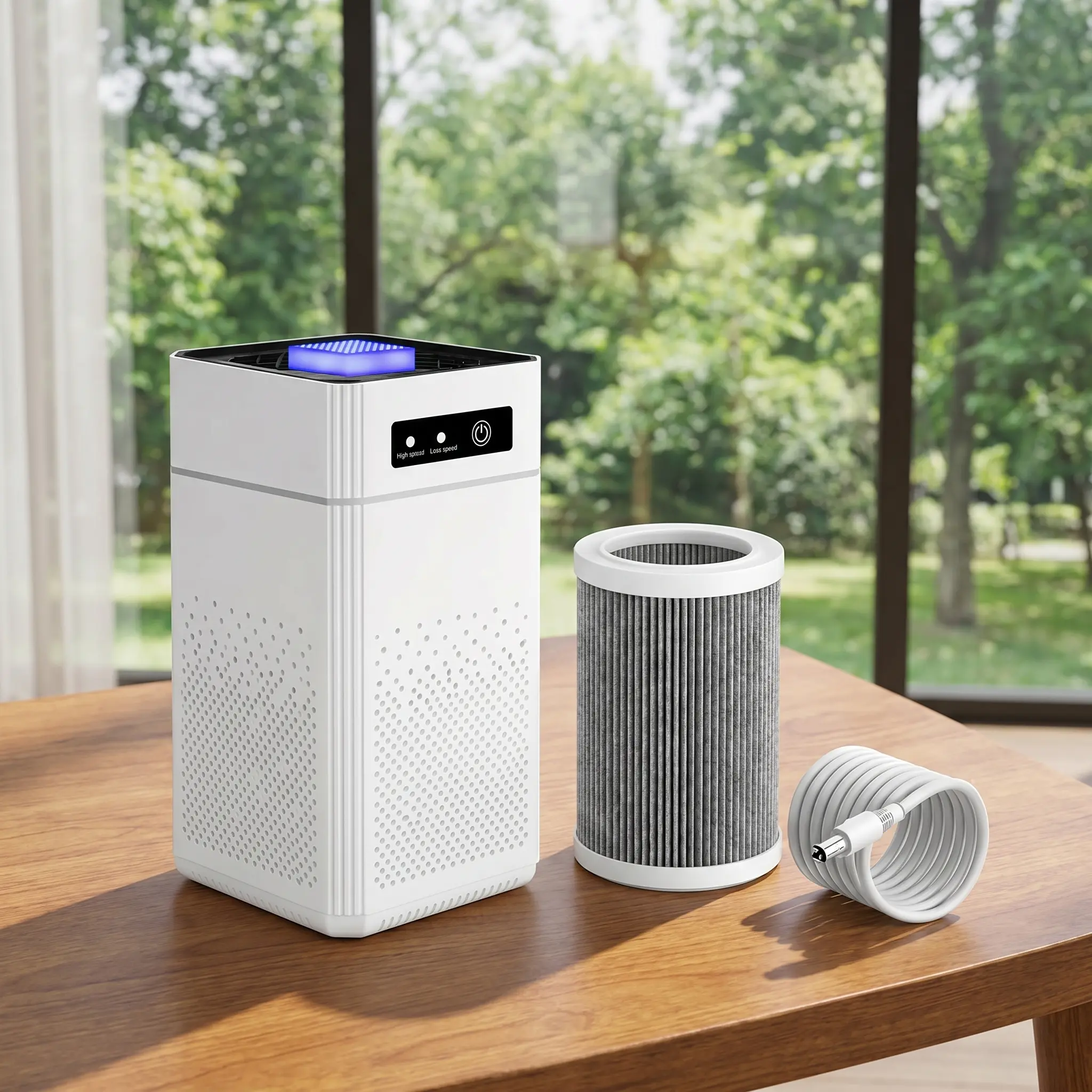 Home HEPA Air Purifier Large Room Cleaner for Allergies Smoke Dust Odor