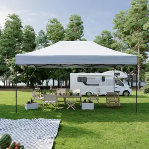 Aoxun Pop Up Canopy Tent - 10x10/10x15/10x20 Sizes, UPF 50+ Waterproof Outdoor Gazebo with Roller Bag and Sand Bags