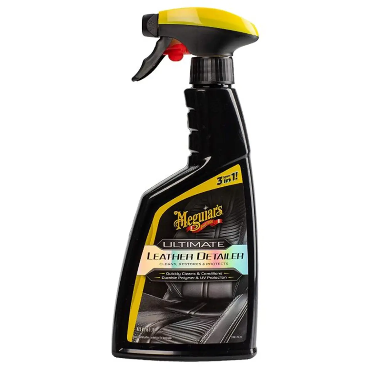 212 MAIN Meguiars Ultimate Leather Detailer - Aloe Rich Leather Care Interior Car Cleaner, 16oz Automotive Product with Cleans & Protects Function, Protective Polymer (MEGG201316)