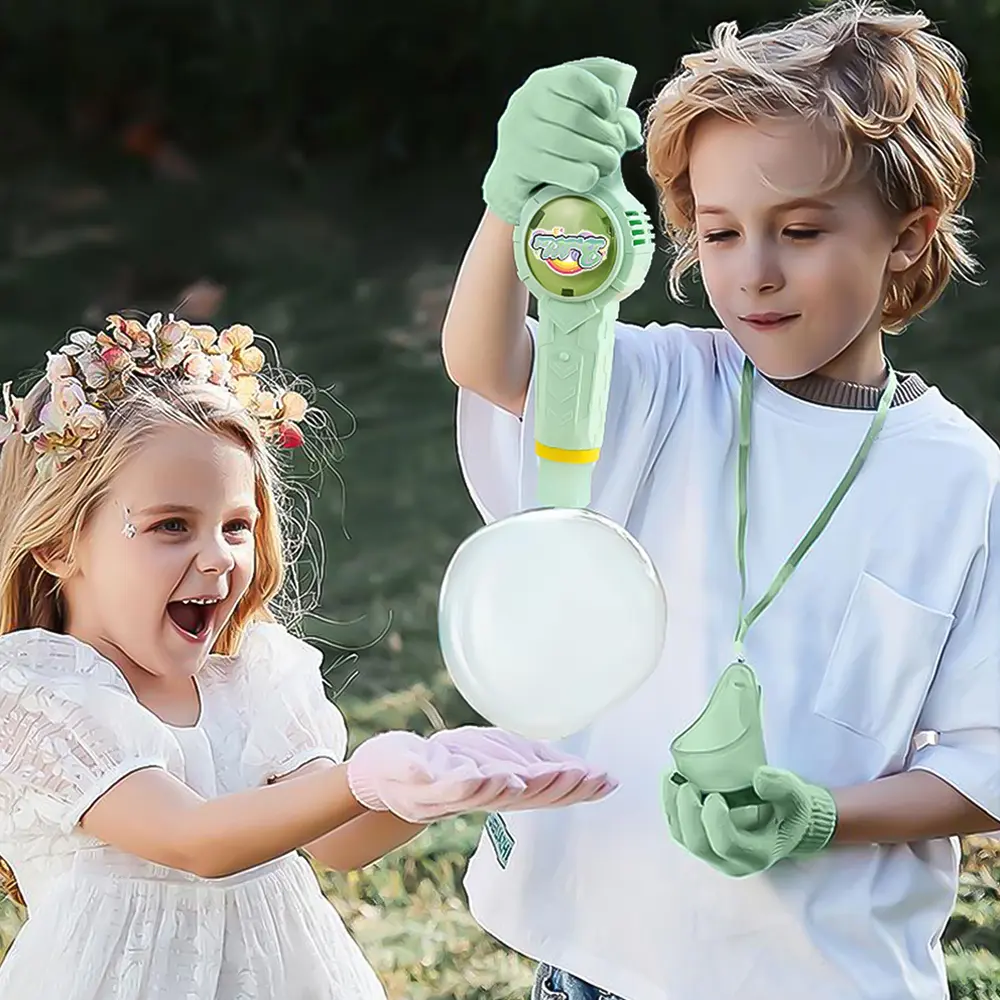 【SummerVibes] Elastic Bubble Fog Wand, Colorful Smoke Bubble Machine, 2025 New Magic Smoke Bubble Machines with Colorful Elastic Bubbles & Smoke Effect, Portable Interactive Mist Bubble Machines for Parties