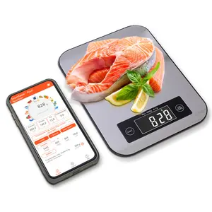 Smart Kitchen Scale, Food Nutrition scale, Digital Kitchen Calories scale with App (SmartApple) , 4 conversion methods (milliliter, pound, ounce, and gram)