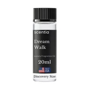 Scentia Dream Walk Fragrance Oil - 20 mL White Tea Cedarwood Amber Lemon Blend, 5-Star Spa Resort-Inspired Room Scent, Exotic Option for Waterless & Cold Air Diffusers, Home Fragrance for Aroma Infusion, Fragrance Oils
