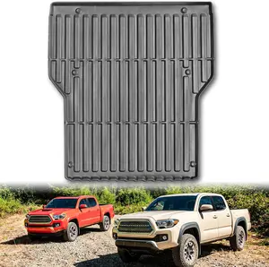 Truck Bed Mat Compatible with 2005-2023 Toyota Tacoma Short Bed (5 FT/ 60 Inches) Vehicle Perfectly Flush All Weather Protection TPE Heavy Duty Truck Bed Floor