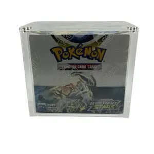 Pokémon Booster Box Acrylic Case with Magnetic Lid & UV Protection Strong Durable Trading Card Storage for Collectors- Pokemon cards NOT included